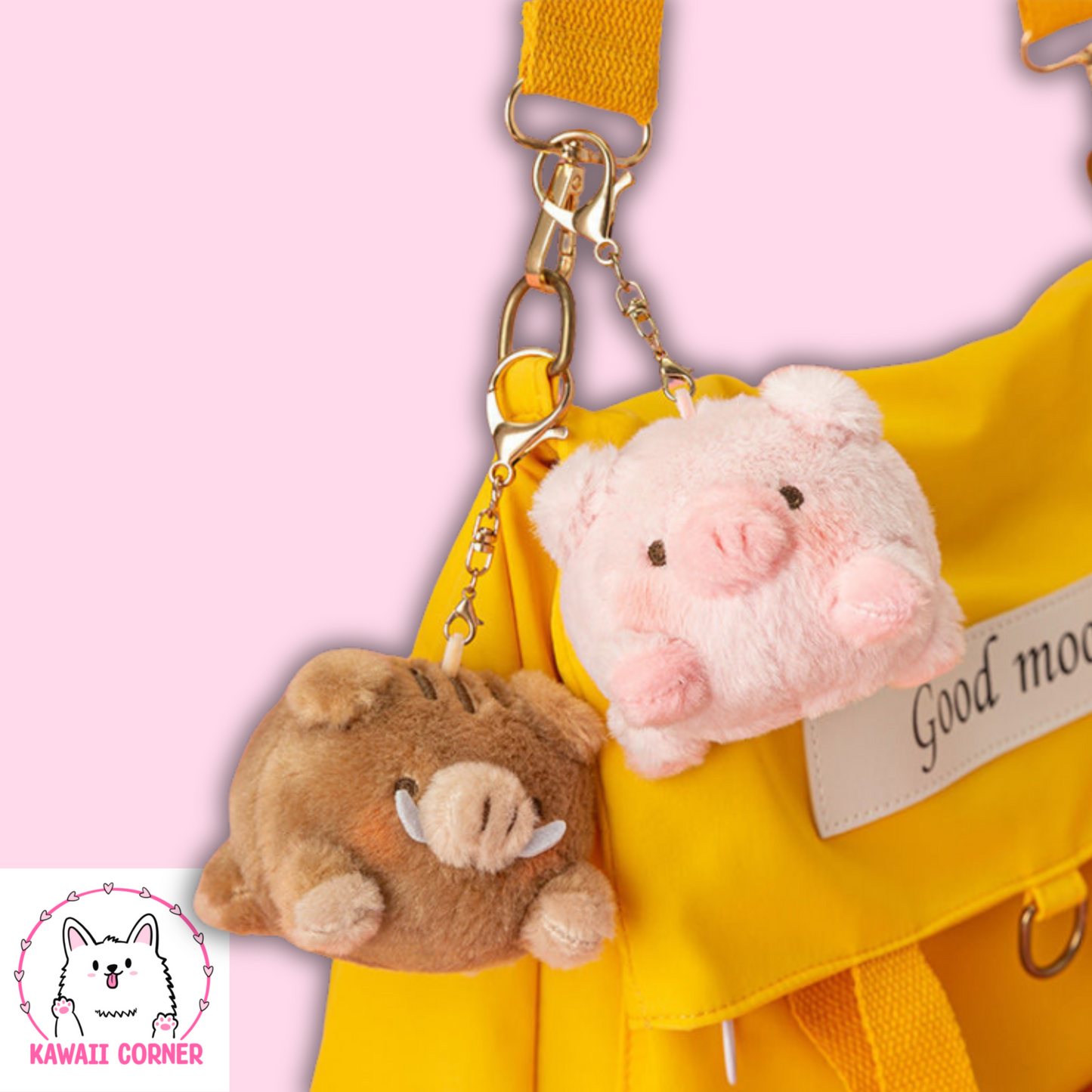 Boar and Pig Keychain