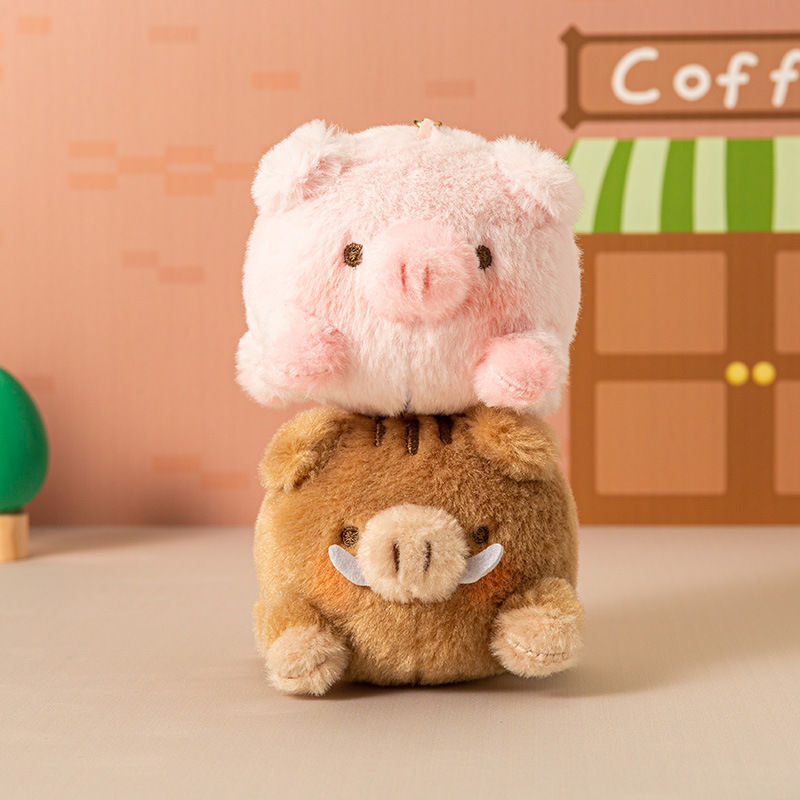 Piko Boar and Pig Keychain